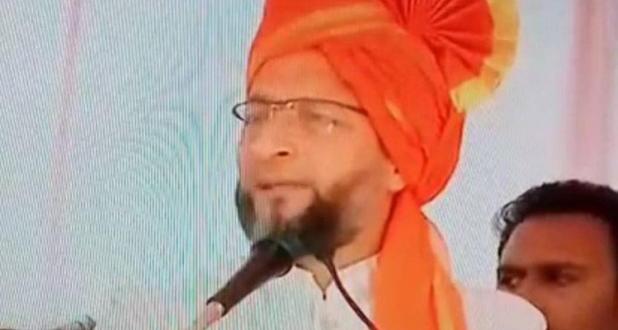 कर्नाटक: असदुद्दीन ओवैसी ने भगवा पगड़ी पहन JDS के लिए मांगे वोट